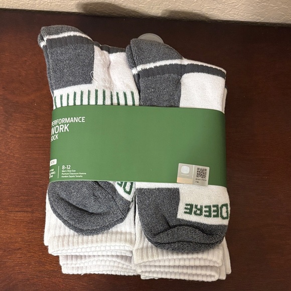 John Deere Performance Crew Work Sock Sz 8-12 - Picture 1 of 3